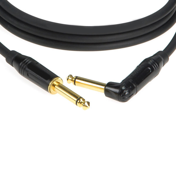 Длина на заказ Jack - Jack 6,3 mm 1/4 mono Amphenol Gold Pro Performance угловой 1 ст - профессиональный инструментальный аудио кабель Кабели Jack - Jack 6.3 mm mono угловые 1 ст. (ins2)